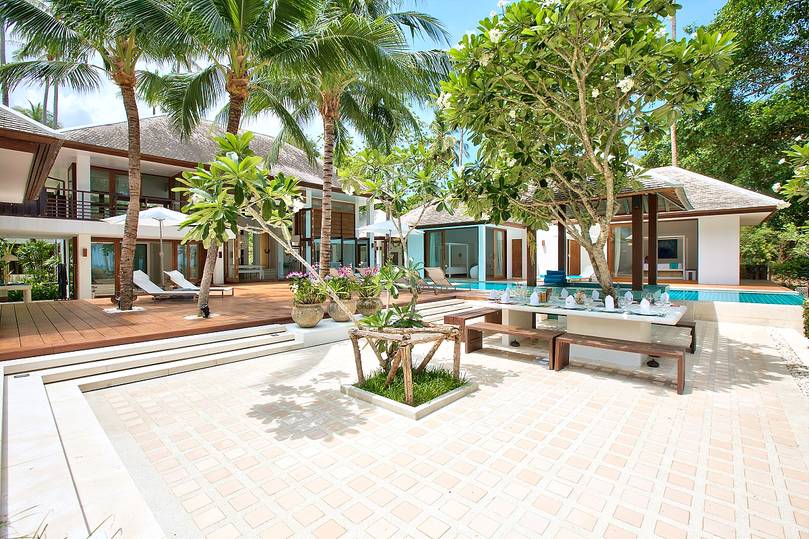 Ban Suriya - Beachfront Villa in Lipa Noi Koh Samui - 6 Bedrooms